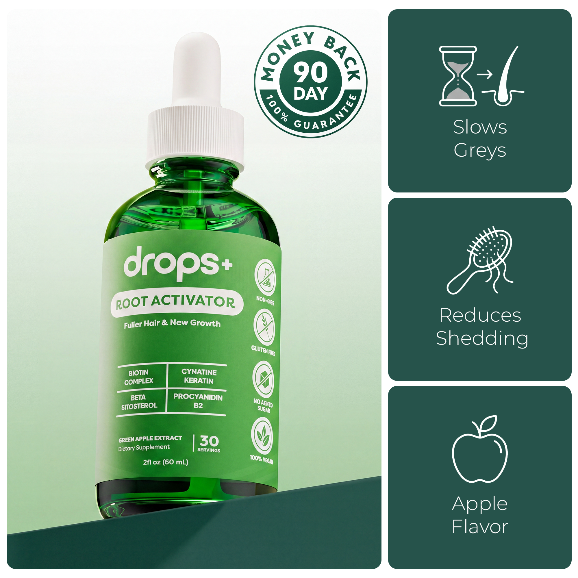 Gray Hair Reversal Drops | Restore Natural Hair Color | Root Activator