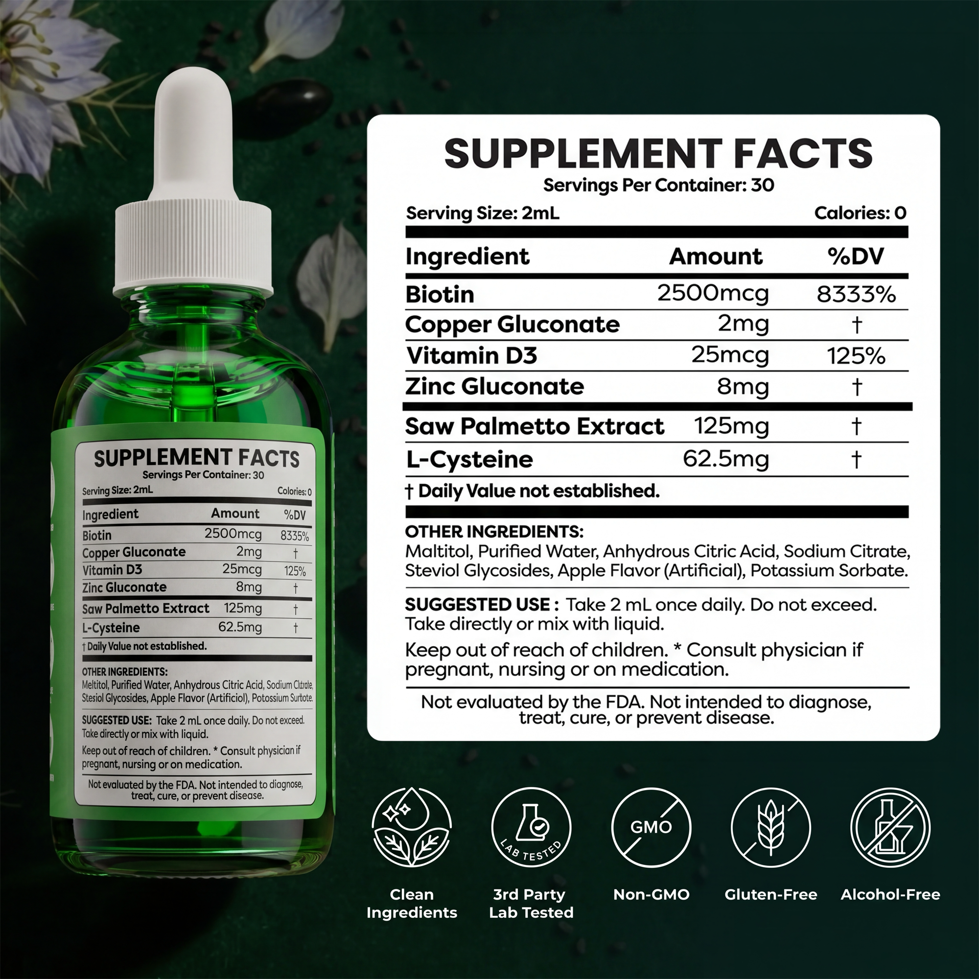 Gray Hair Reversal Drops | Restore Natural Hair Color | Root Activator